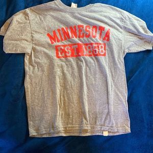 Minnesota grey shirt for youth XL
